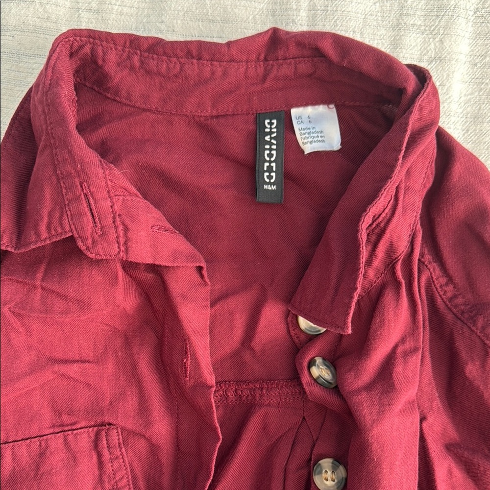 Women’s Burgundy and Olive Lightweight Flannel Bundle - Picture 3 of 3